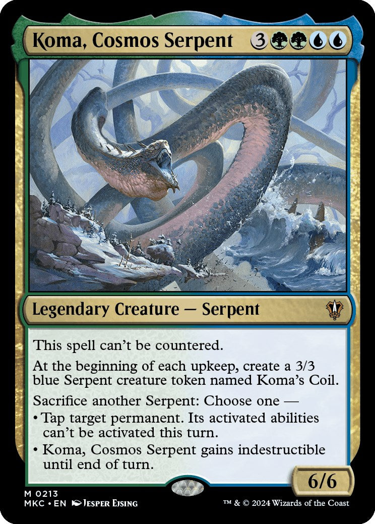 Koma, Cosmos Serpent [Murders at Karlov Manor Commander] | Pegasus Games WI