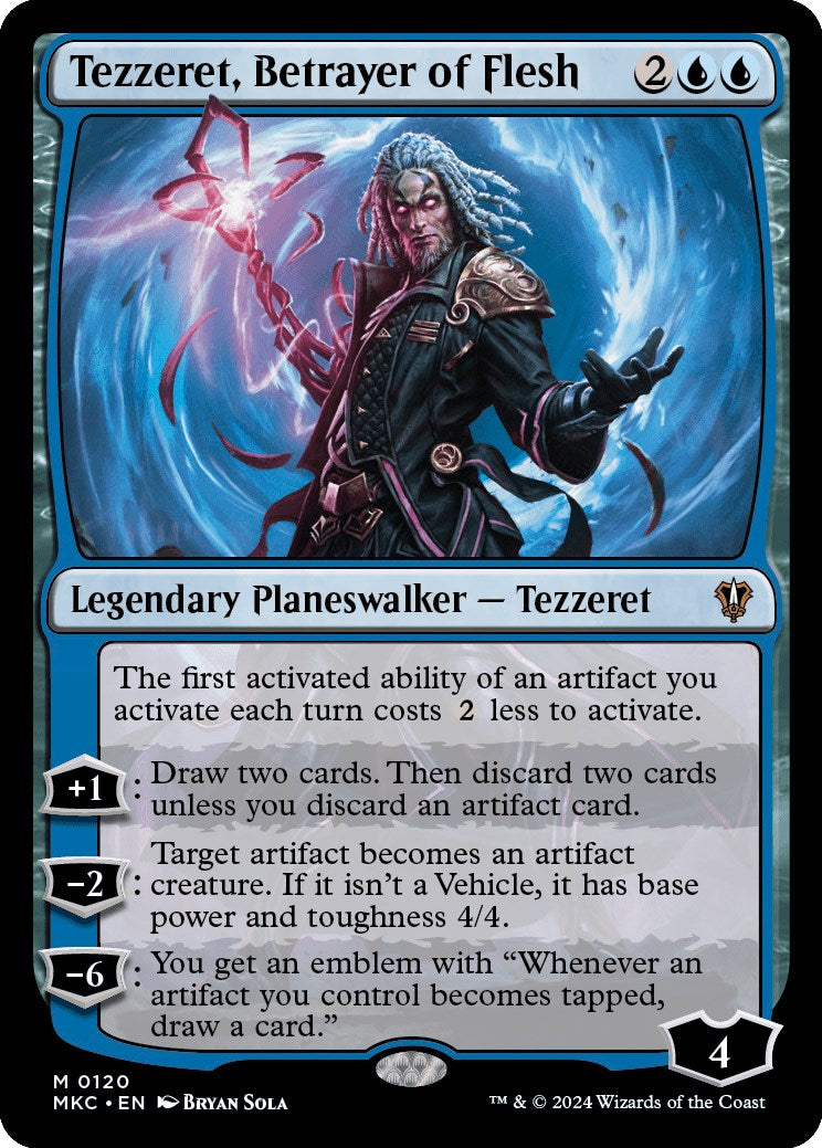 Tezzeret, Betrayer of Flesh [Murders at Karlov Manor Commander] | Pegasus Games WI