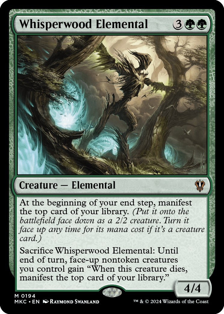 Whisperwood Elemental [Murders at Karlov Manor Commander] | Pegasus Games WI