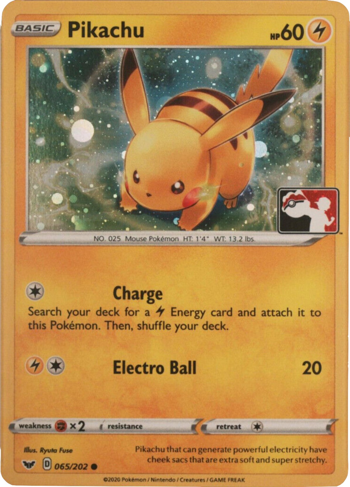 Pikachu (065/202) (Cosmos Holo) [League & Championship Cards] | Pegasus Games WI