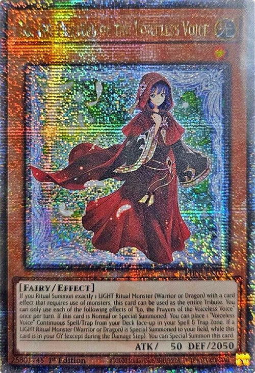 Lo, the Prayers of the Voiceless Voice [PHNI-EN019] Quarter Century Secret Rare | Pegasus Games WI