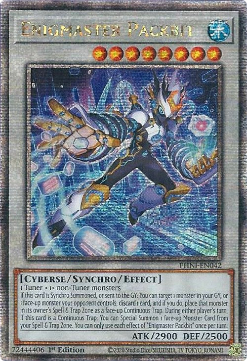 Enigmaster Packbit [PHNI-EN042] Quarter Century Secret Rare | Pegasus Games WI