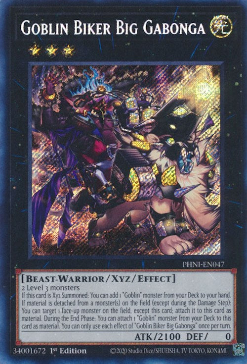 Goblin Biker Big Gabonga [PHNI-EN047] Secret Rare | Pegasus Games WI