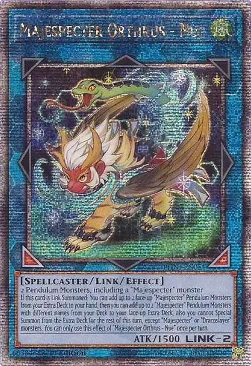 Majespecter Orthrus - Nue [PHNI-EN051] Quarter Century Secret Rare | Pegasus Games WI