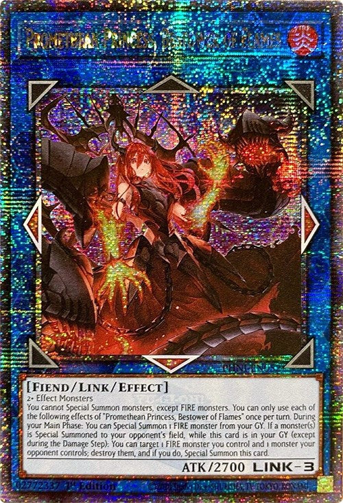 Promethean Princess, Bestower of Flames [PHNI-EN052] Quarter Century Secret Rare | Pegasus Games WI