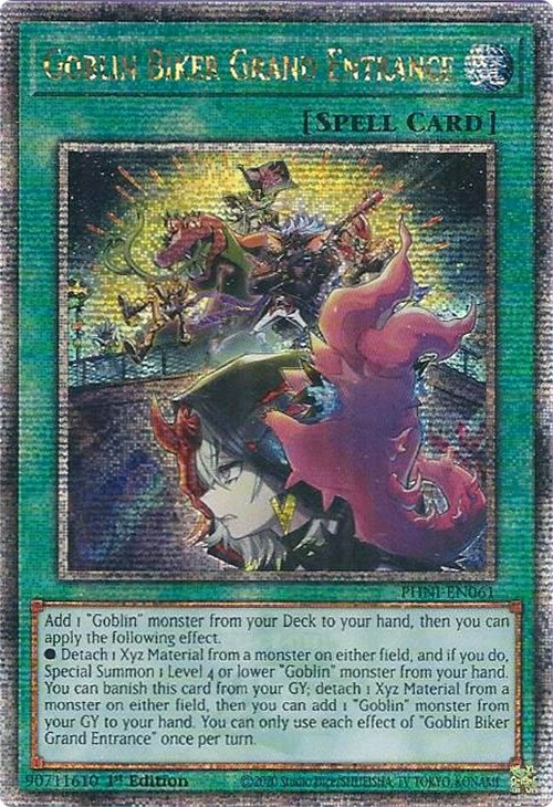 Goblin Biker Grand Entrance [PHNI-EN061] Quarter Century Secret Rare | Pegasus Games WI