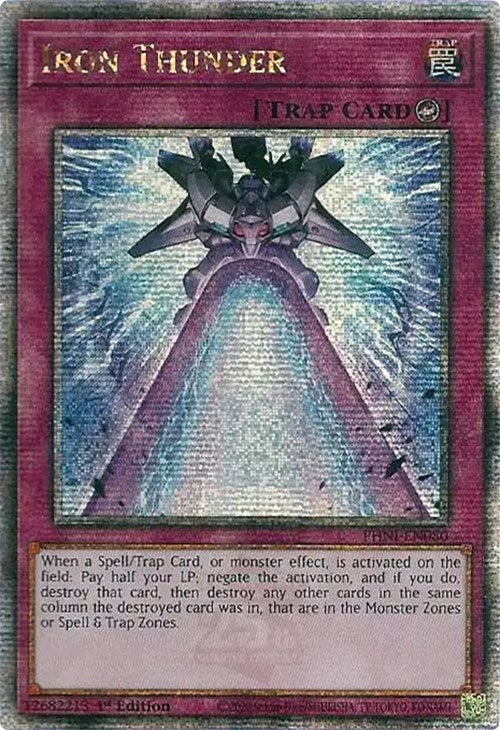 Iron Thunder [PHNI-EN080] Quarter Century Secret Rare | Pegasus Games WI