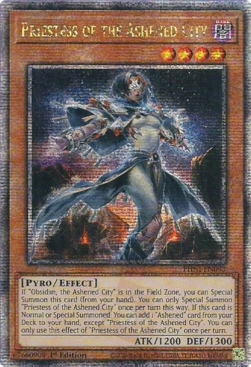 Priestess of the Ashened City [PHNI-EN093] Quarter Century Secret Rare | Pegasus Games WI