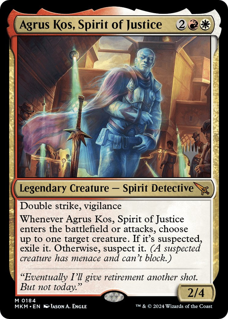 Agrus Kos, Spirit of Justice (Promo Pack) [Murders at Karlov Manor Promos] | Pegasus Games WI