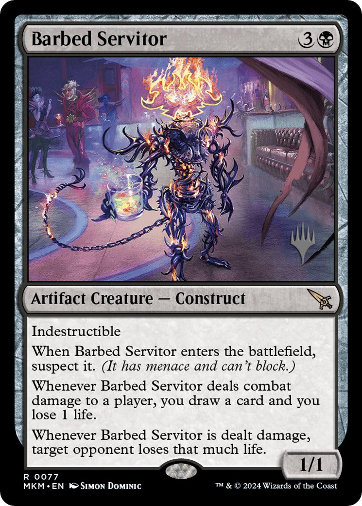 Barbed Servitor (Promo Pack) [Murders at Karlov Manor Promos] | Pegasus Games WI