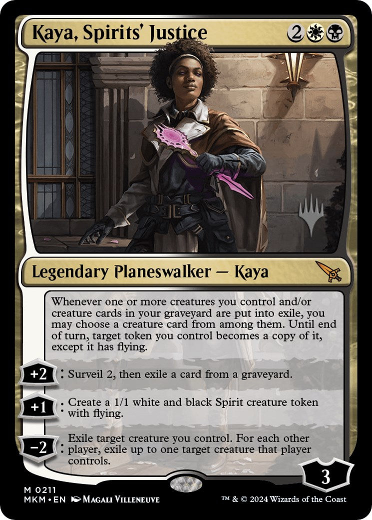 Kaya, Spirits' Justice (Promo Pack) [Murders at Karlov Manor Promos] | Pegasus Games WI