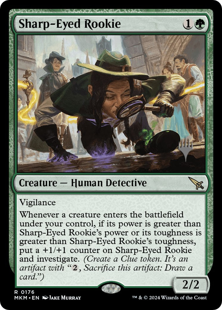 Sharp-Eyed Rookie (Promo Pack) [Murders at Karlov Manor Promos] | Pegasus Games WI