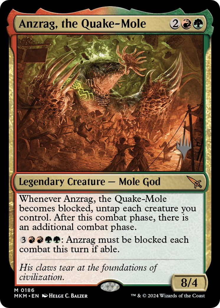 Anzrag, the Quake-Mole (Promo Pack) [Murders at Karlov Manor Promos] | Pegasus Games WI