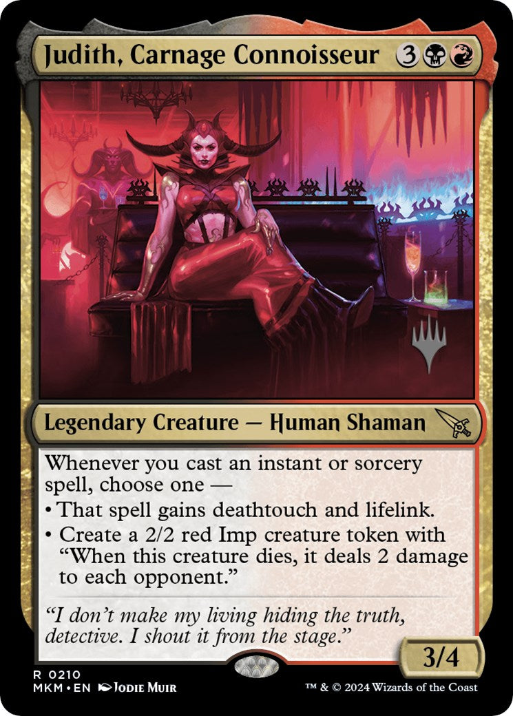 Judith, Carnage Connoisseur (Promo Pack) [Murders at Karlov Manor Promos] | Pegasus Games WI