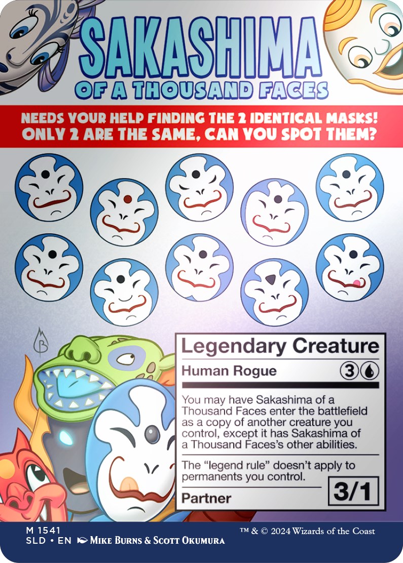 Sakashima of a Thousand Faces (Rainbow Foil) [Secret Lair Drop Series] | Pegasus Games WI