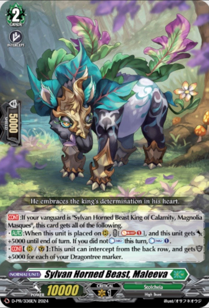 Sylvan Horned Beast, Maleeva (D-PR/336EN) [D Promo Cards] | Pegasus Games WI