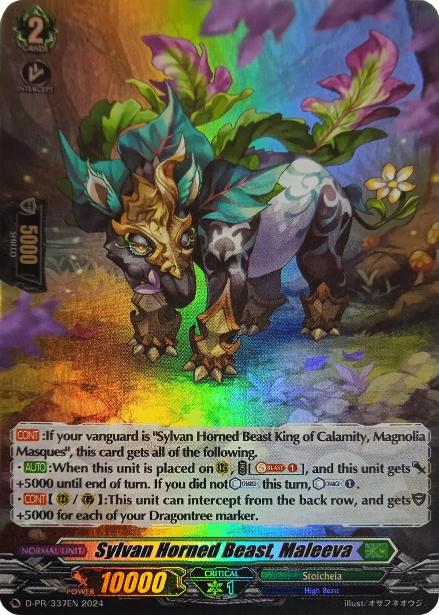 Sylvan Horned Beast, Maleeva (Foil) (D-PR/337EN) [D Promo Cards] | Pegasus Games WI