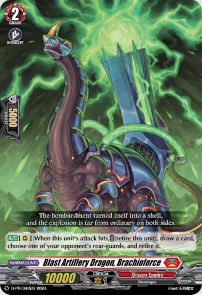 Blast Artillery Dragon, Brachioforce (D-PR/340EN) [D Promo Cards] | Pegasus Games WI