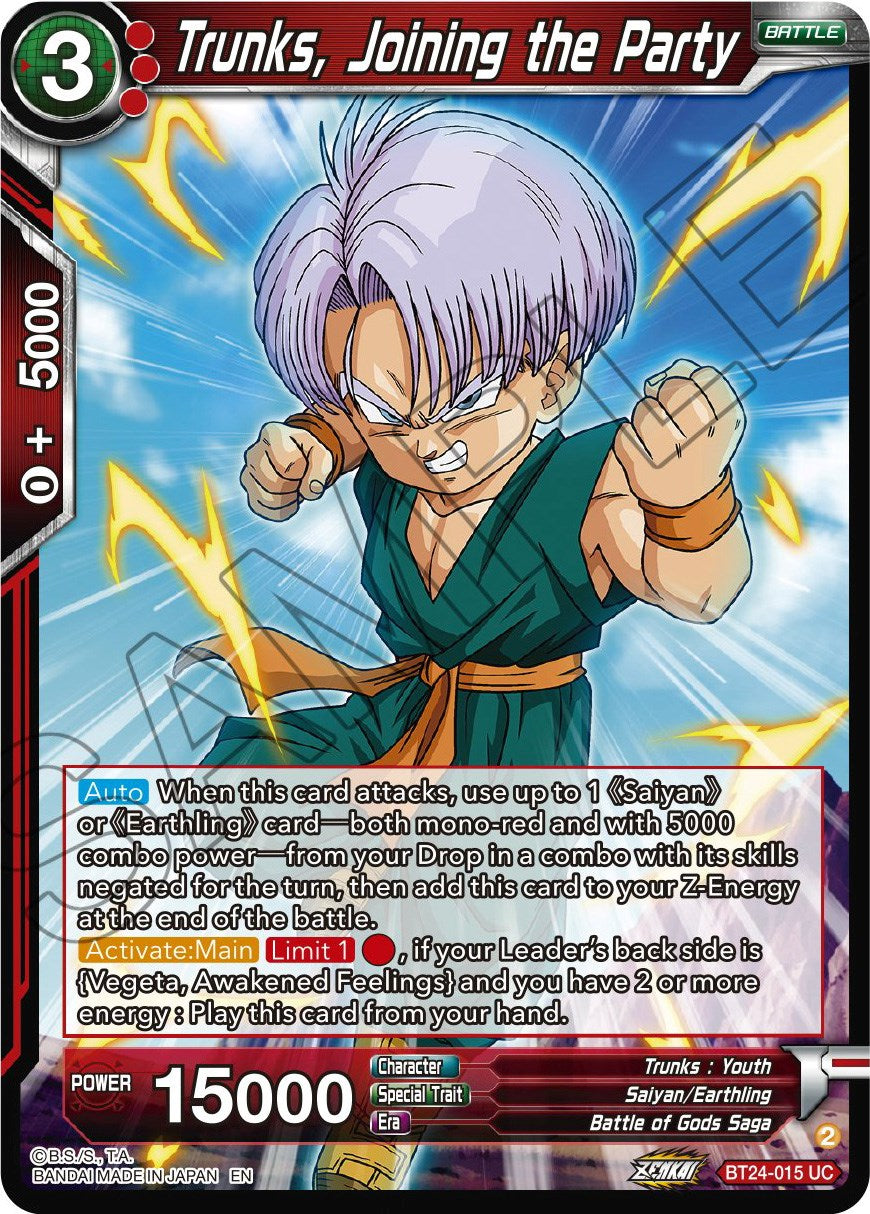 Trunks, Joining the Party (BT24-015) [Beyond Generations] | Pegasus Games WI