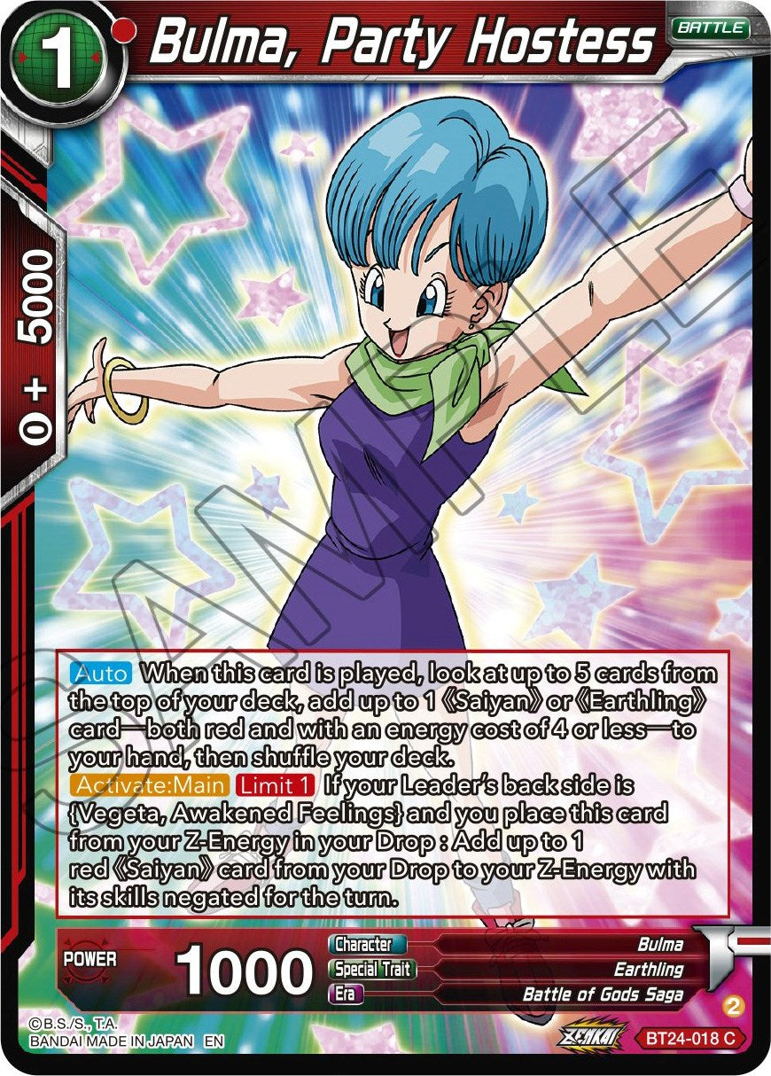 Bulma, Party Hostess (BT24-018) [Beyond Generations] | Pegasus Games WI