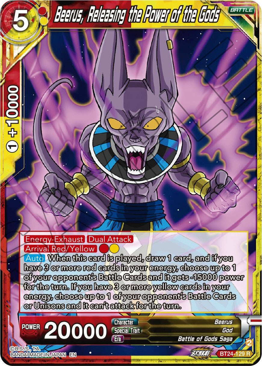 Beerus, Releasing the Power of the Gods (BT24-129) [Beyond Generations] | Pegasus Games WI