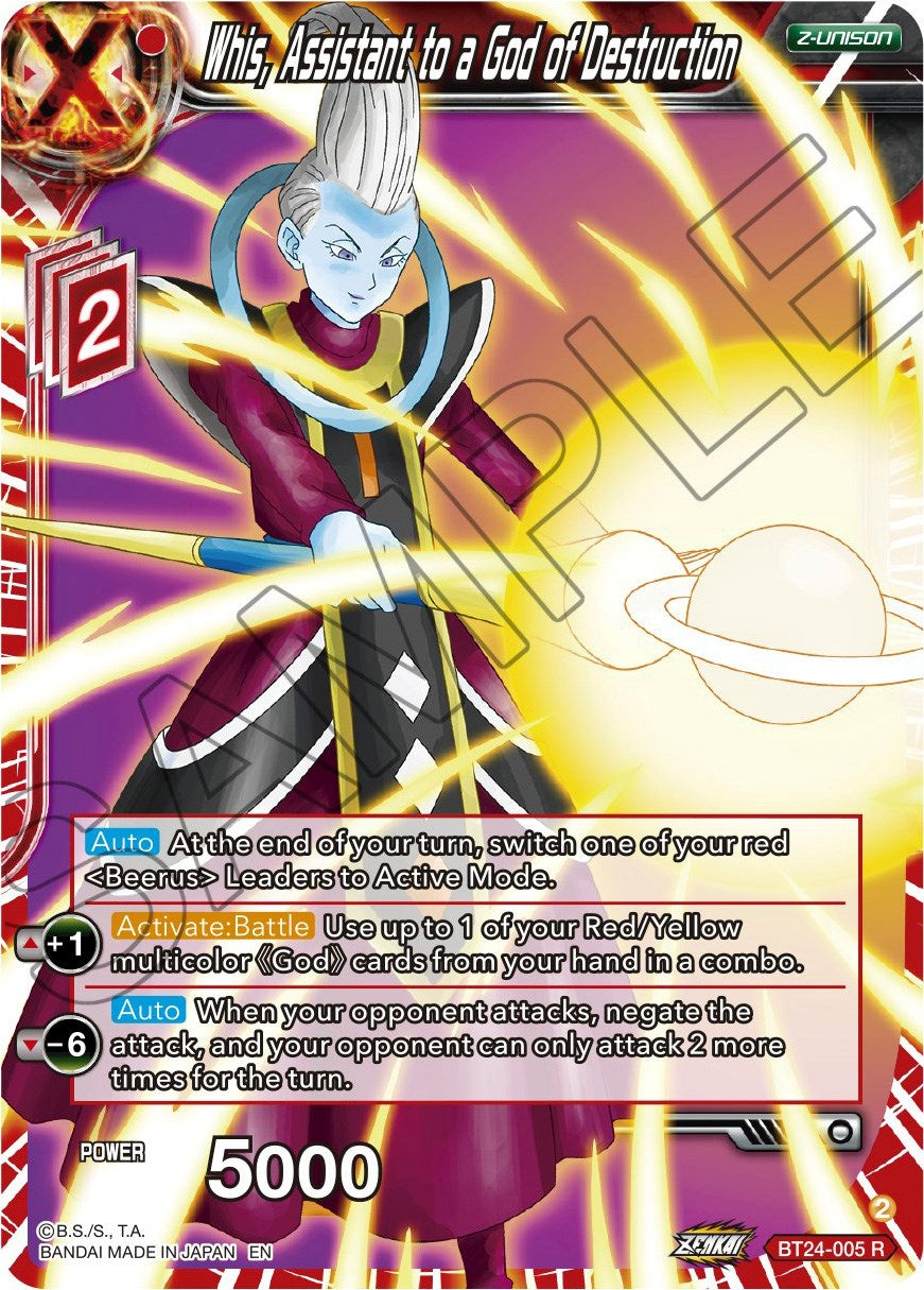 Whis, Assistant to a God of Destruction (BT24-005) [Beyond Generations] | Pegasus Games WI