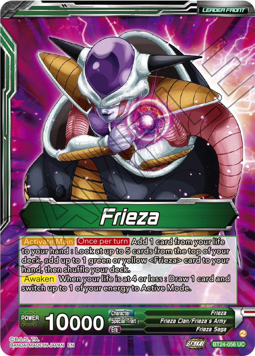 Frieza // Frieza, Scourge of Saiyans (BT24-056) [Beyond Generations] | Pegasus Games WI