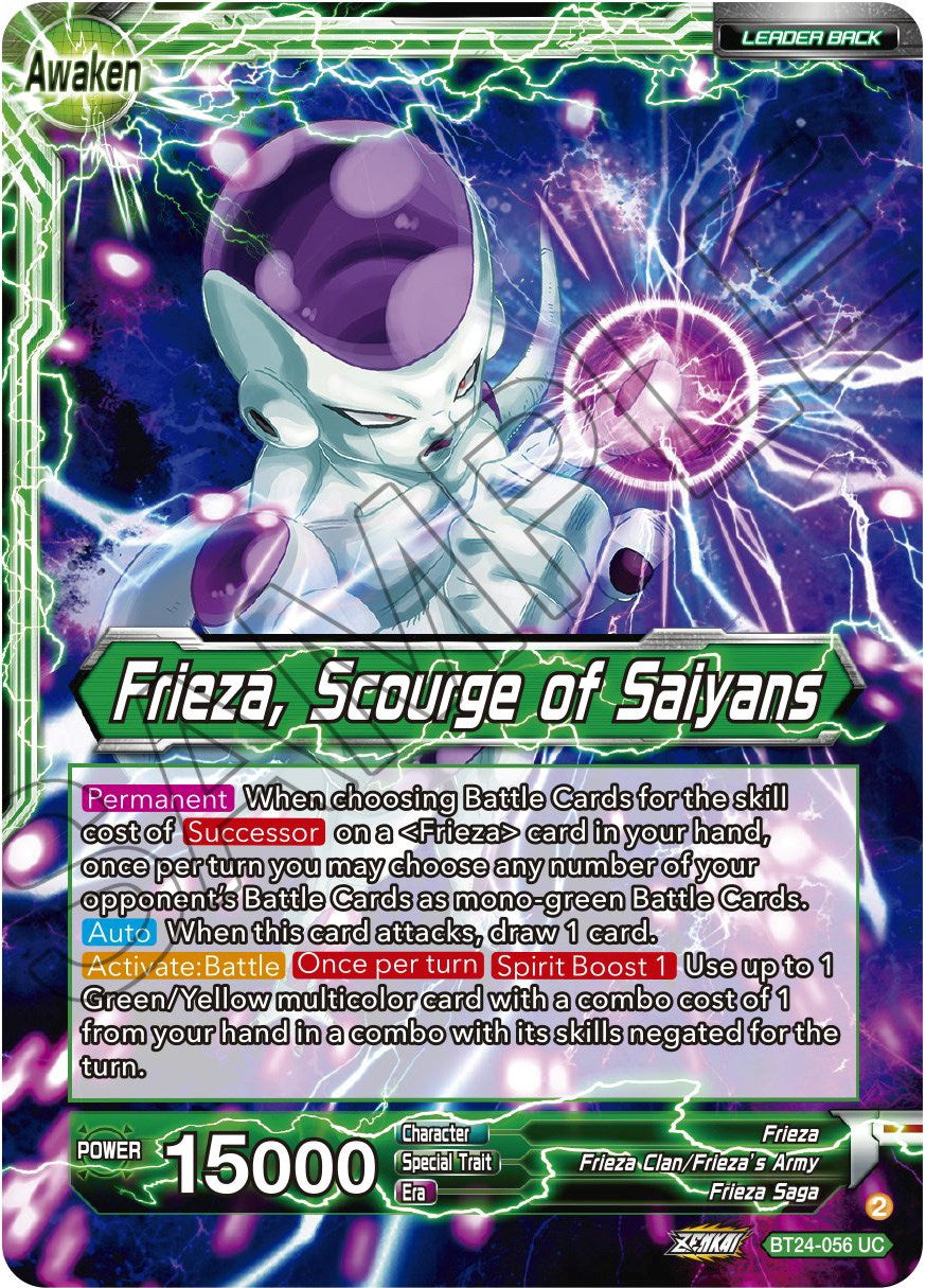 Frieza // Frieza, Scourge of Saiyans (BT24-056) [Beyond Generations] | Pegasus Games WI