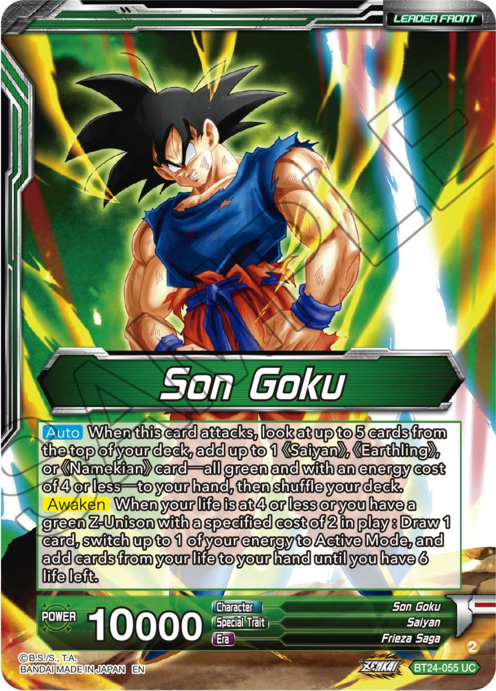 Son Goku // SS Son Goku, Beginning of a Legend (BT24-055) [Beyond Generations] | Pegasus Games WI