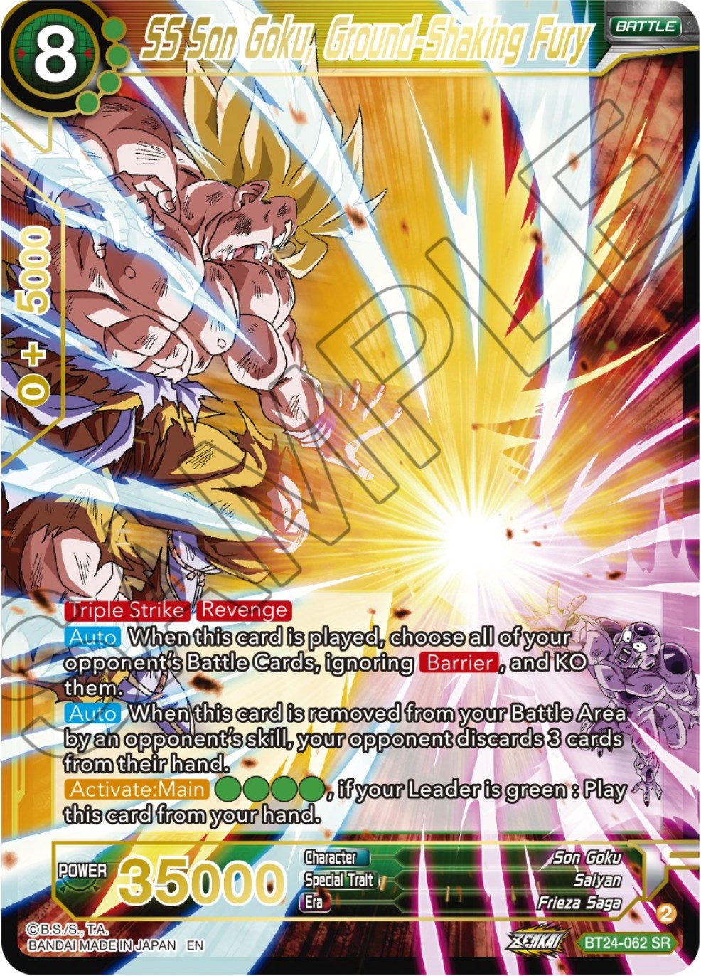 SS Son Goku, Ground-Shaking Fury (BT24-062) [Beyond Generations] | Pegasus Games WI
