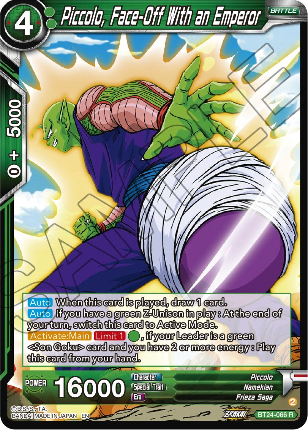 Piccolo, Face-Off With an Emperor (BT24-066) [Beyond Generations] | Pegasus Games WI