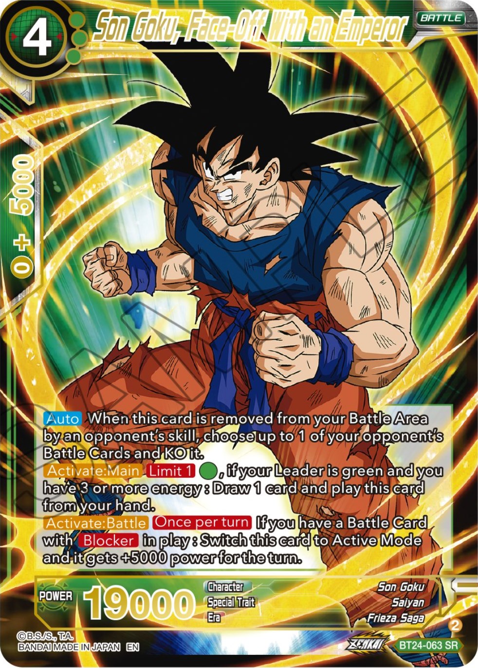 Son Goku, Face-Off With an Emperor (BT24-063) [Beyond Generations] | Pegasus Games WI