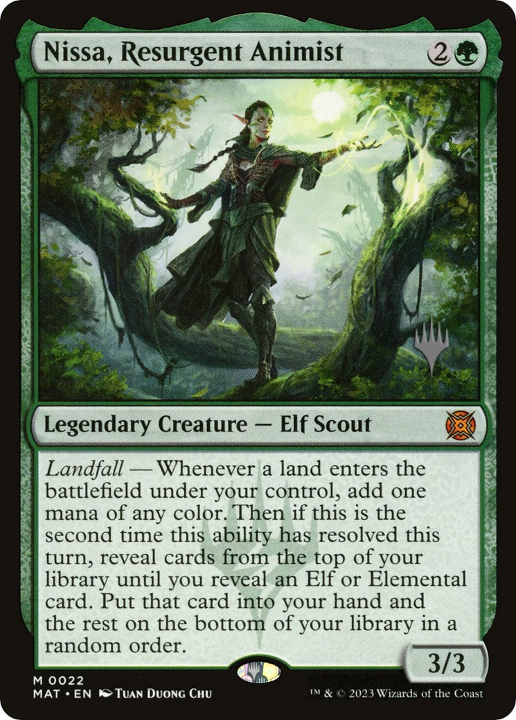 Nissa, Resurgent Animist (Promo Pack) [Murders at Karlov Manor Promos] | Pegasus Games WI