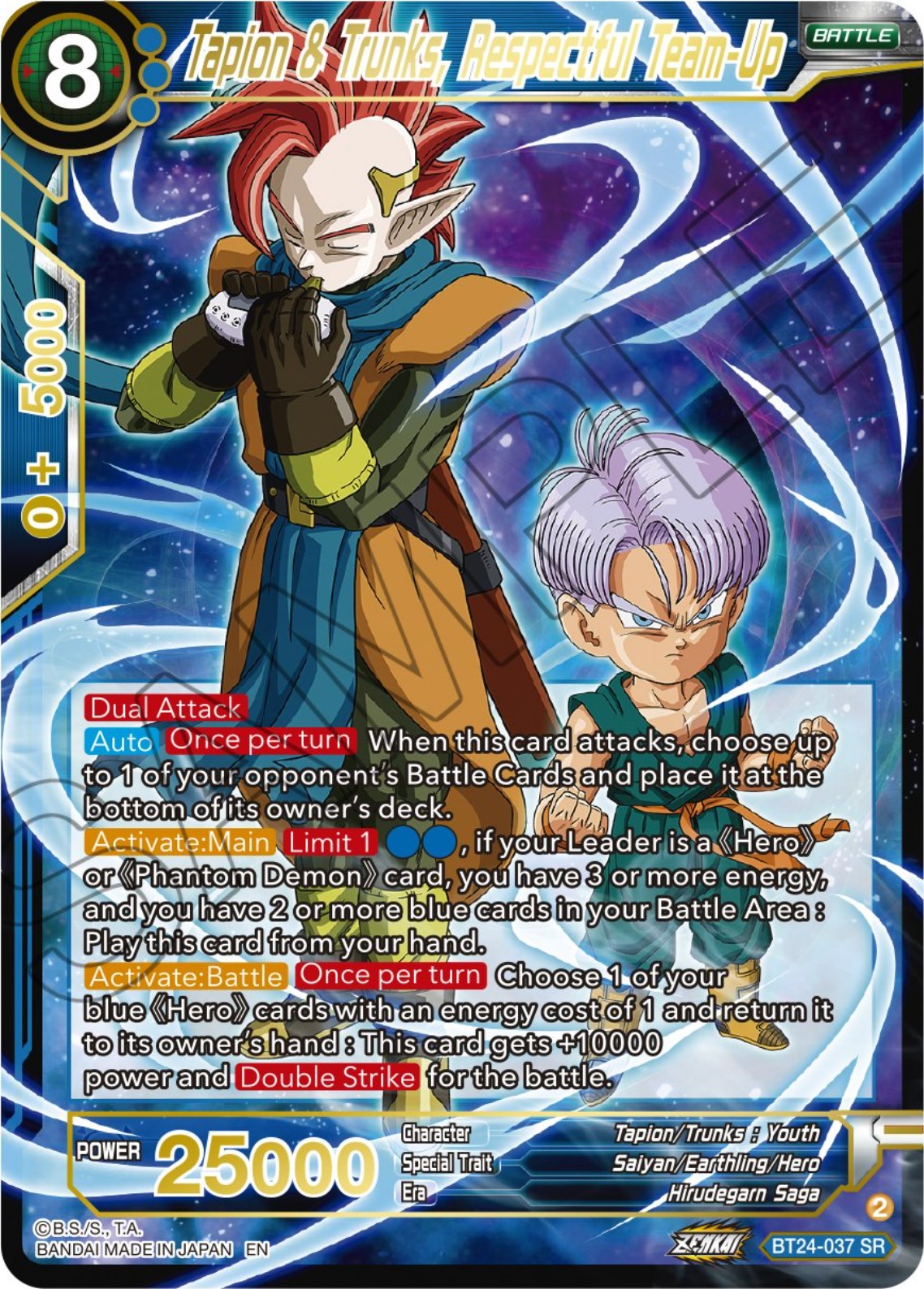 Tapin & Trunks, Respectful Team-Up (BT24-037) [Beyond Generations] | Pegasus Games WI