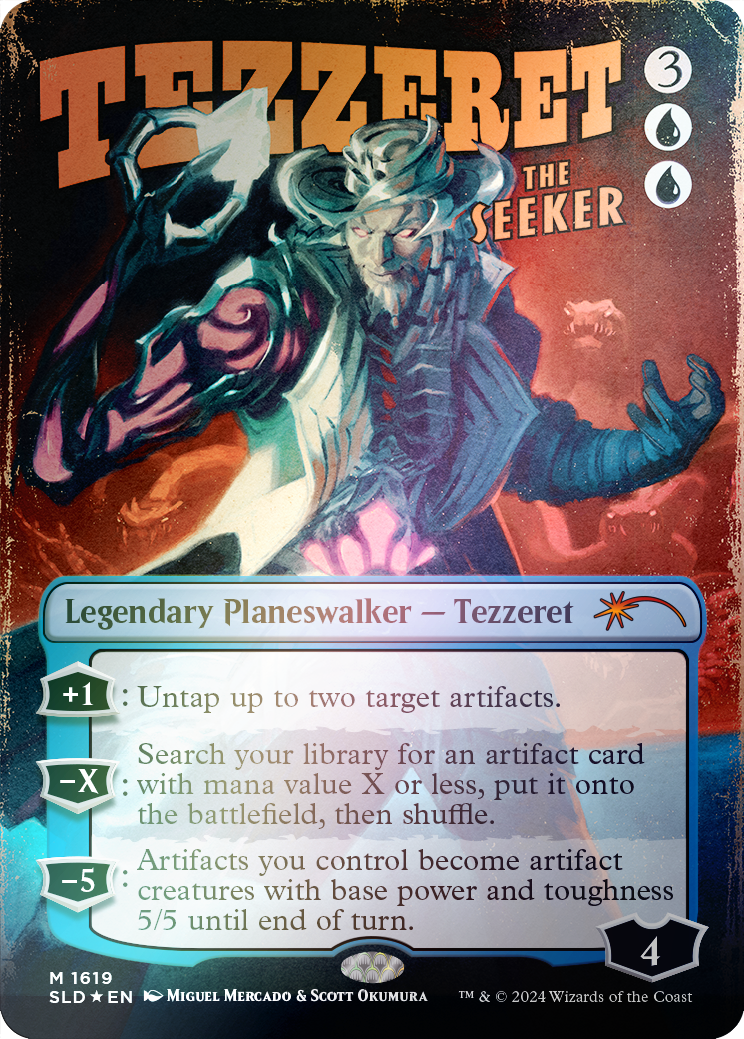 Tezzeret the Seeker (1619) (Rainbow Foil) [Secret Lair Drop Series] | Pegasus Games WI