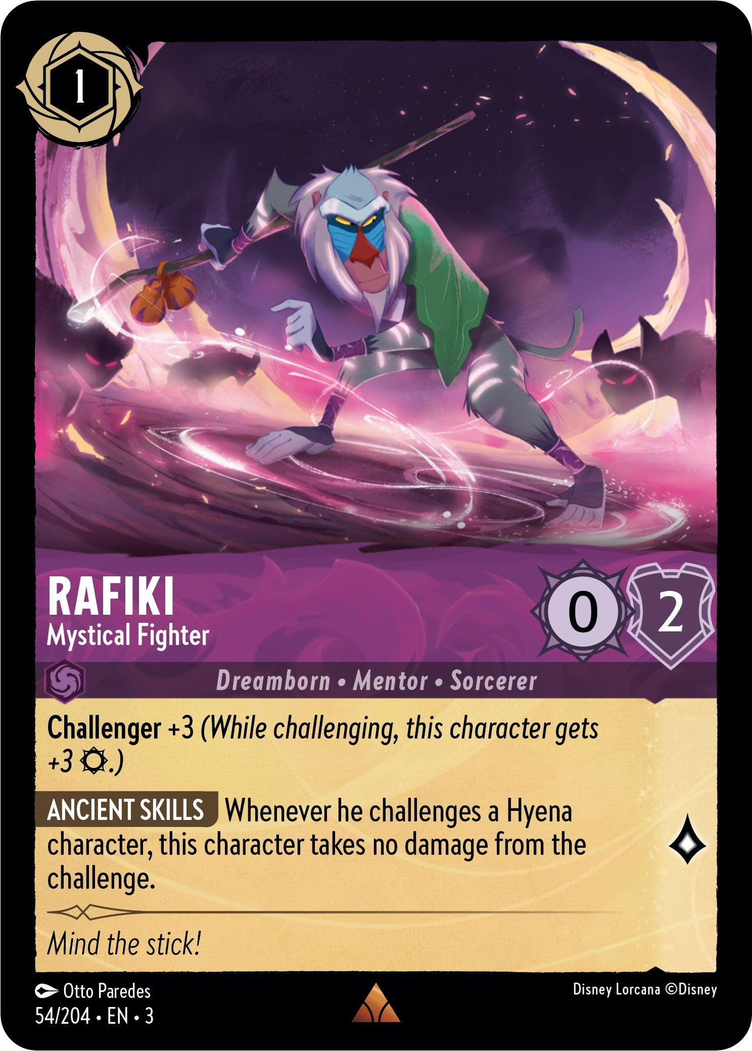Rafiki - Mystical Fighter (54//204) [Into the Inklands] | Pegasus Games WI