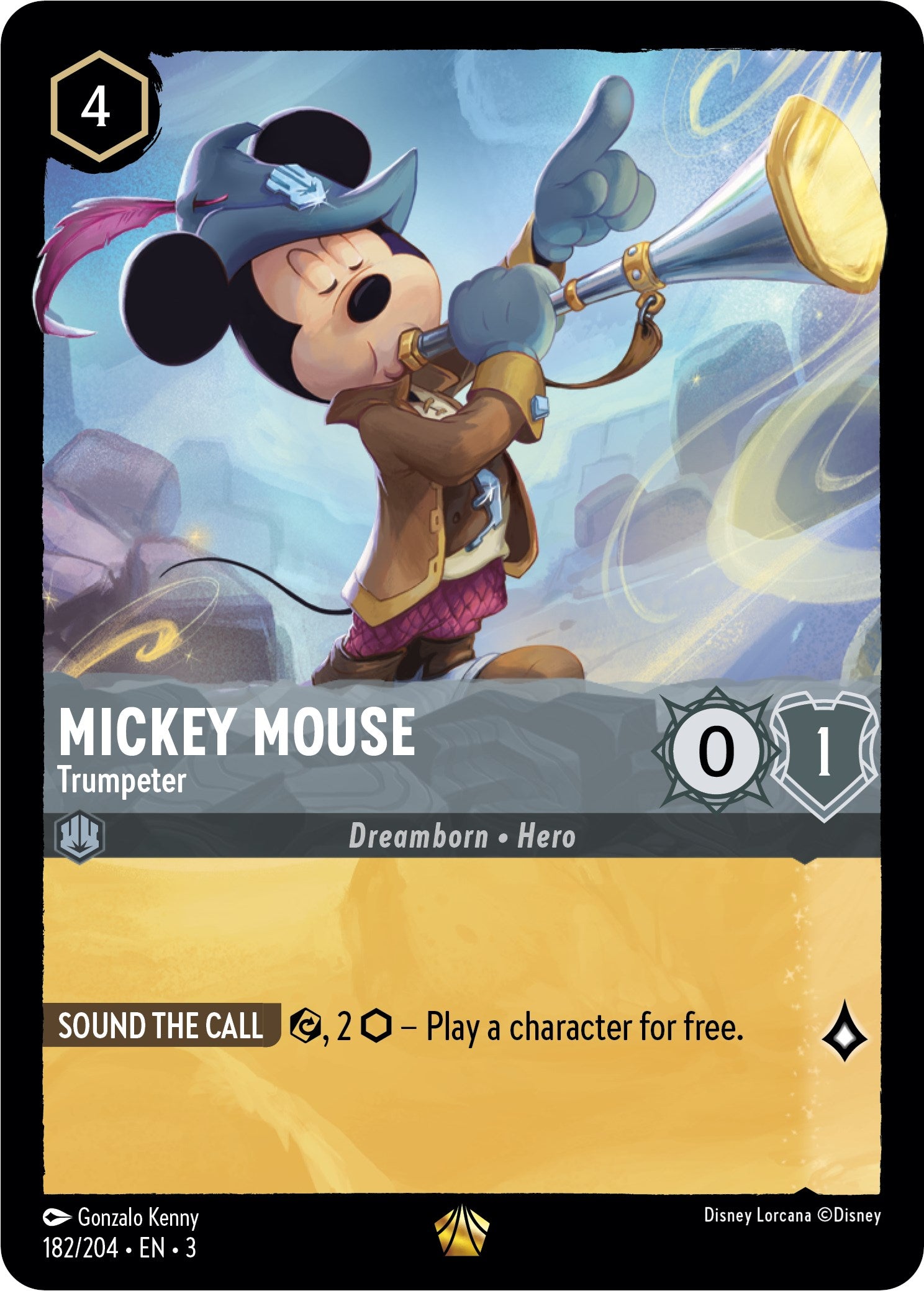 Mickey Mouse -Trumpeter (182/204) [Into the Inklands] | Pegasus Games WI