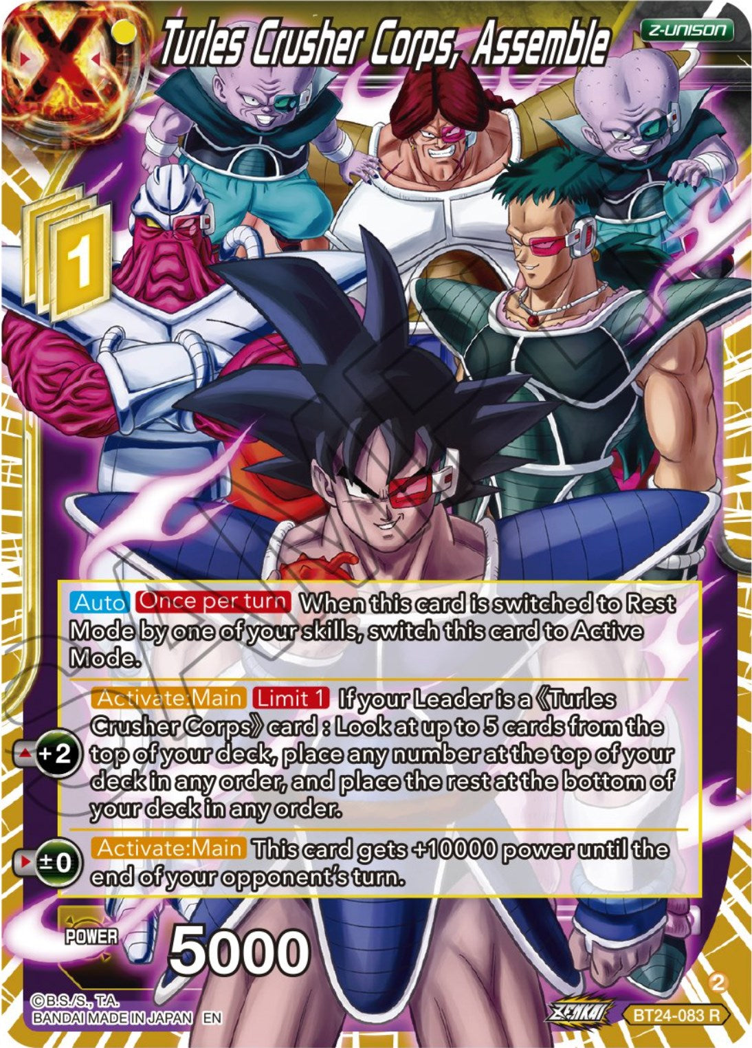 Turles Crusher Corps, Assemble (BT24-083) [Beyond Generations] | Pegasus Games WI