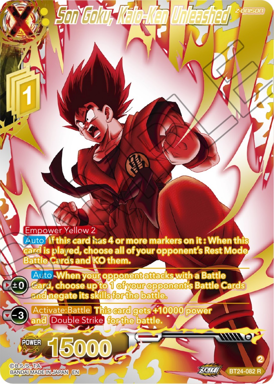 Son Goku, Kaio-Ken Unleashed (Collector Booster) (BT24-082) [Beyond Generations] | Pegasus Games WI