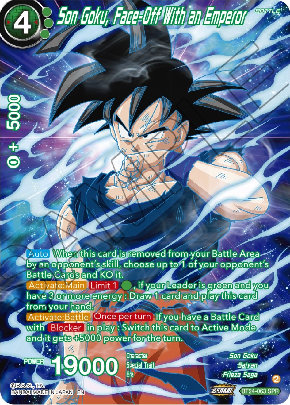 Son Goku, Face-Off With an Emperor (SPR) (BT24-063) [Beyond Generations] | Pegasus Games WI