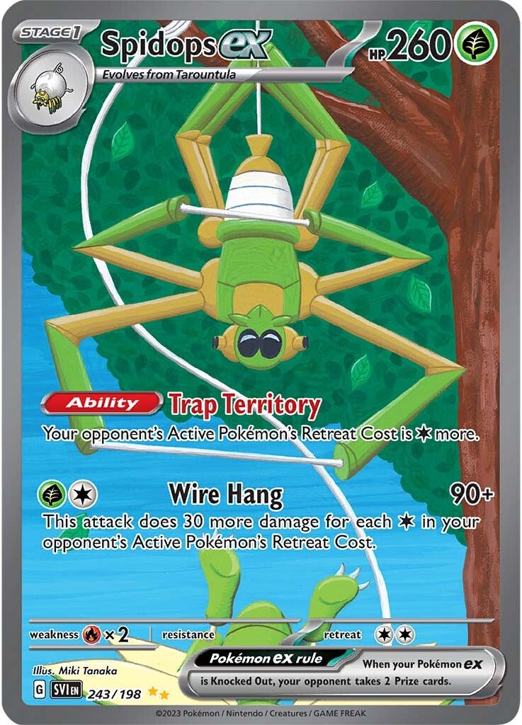 Spidops ex (243/198) [Scarlet & Violet: Base Set] | Pegasus Games WI