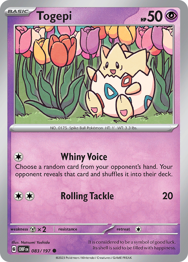 Togepi (083/197) [Scarlet & Violet: Obsidian Flames] | Pegasus Games WI