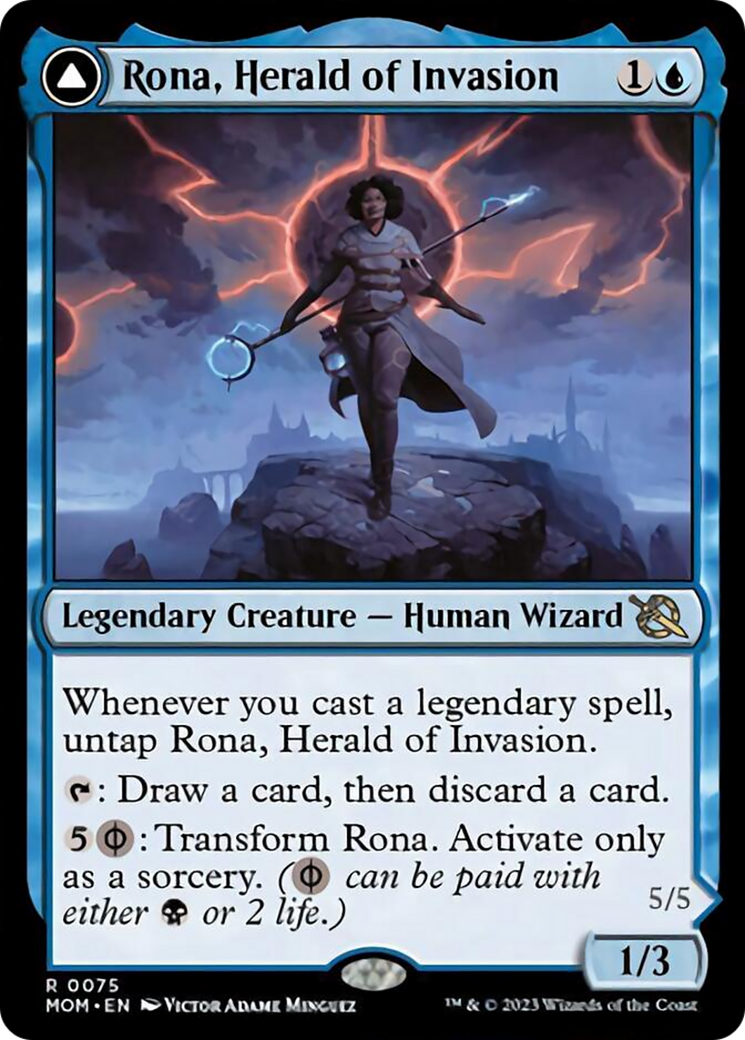 Rona, Herald of Invasion // Rona, Tolarian Obliterator [March of the Machine] | Pegasus Games WI