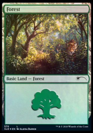 Forest (Cats) (576) [Secret Lair Drop Promos] | Pegasus Games WI