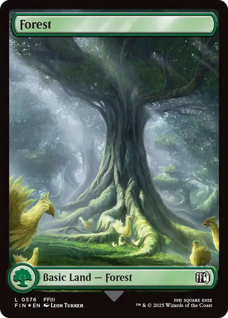 Forest (0576) (Surge Foil) [FINAL FANTASY] | Pegasus Games WI