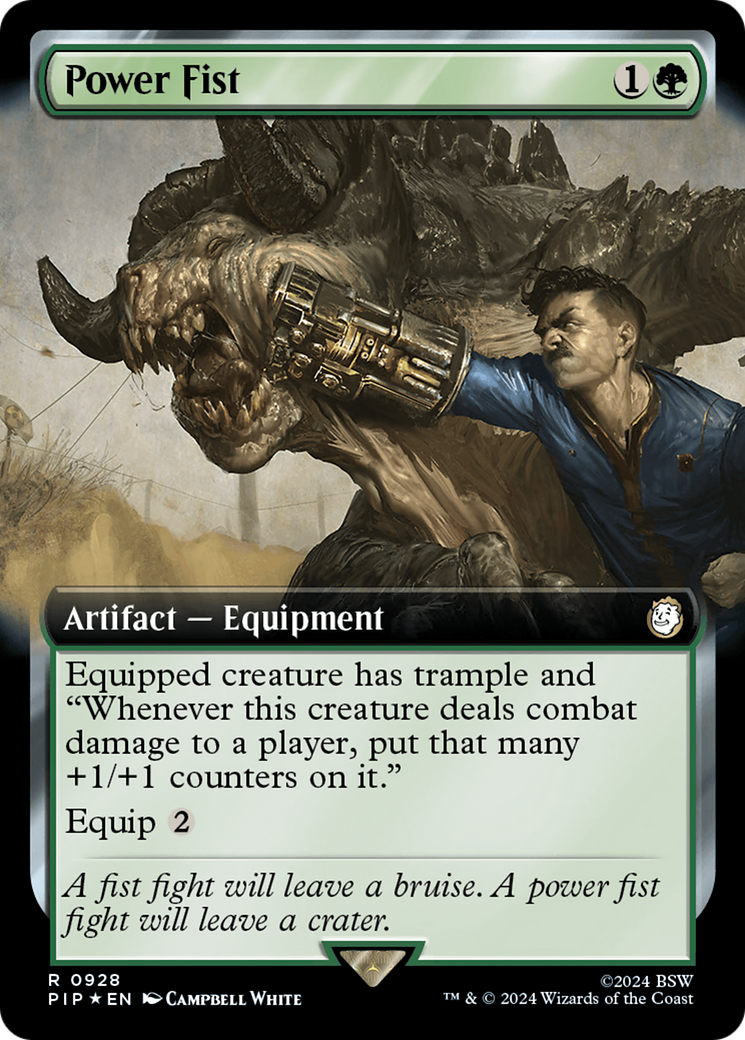 Power Fist (Extended Art) (Surge Foil) [Fallout] | Pegasus Games WI