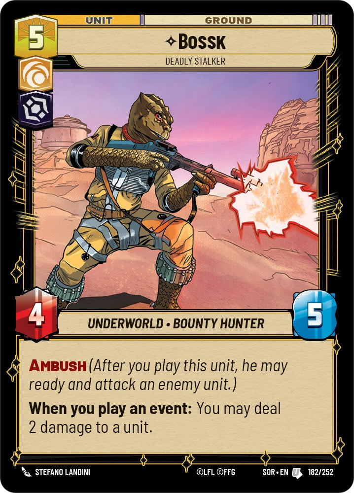 Bossk - Deadly Stalker (182/252) [Spark of Rebellion] | Pegasus Games WI