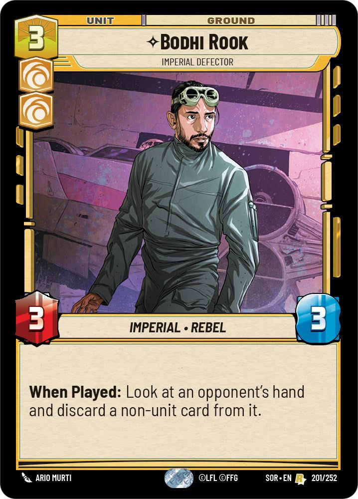 Bodhi Rook - Imperial Defector (201/252) [Spark of Rebellion] | Pegasus Games WI