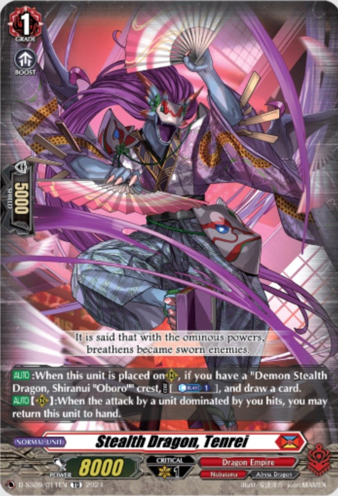 Stealth Dragon, Tenrei (D-SS09/011EN) [Stride Deckset -Shiranui-] | Pegasus Games WI