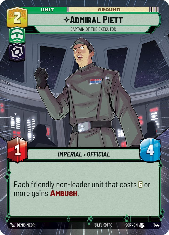 Admiral Piett - Captain of the Executor (Hyperspace) (344) [Spark of Rebellion] | Pegasus Games WI